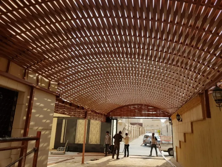 تركيب مظلات مداخل الفلل والمنازل حي الصحافة