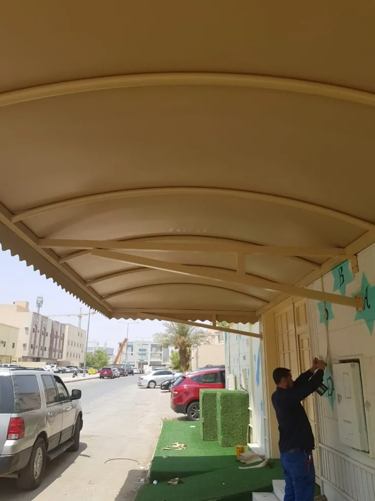 تركيب مظلات مداخل الفلل والمنازل حي الصحافة