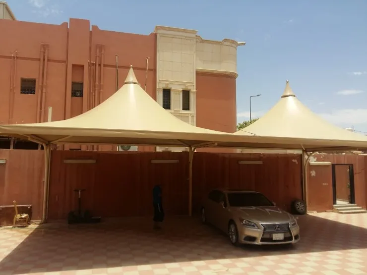 مظلات بلاستيك بي في سي Pvcهرميه حي حطين