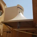 مظلات بلاستيك بي في سي Pvcهرميه حي حطين