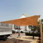 مظلات بلاستيك بي في سي Pvcهرميه حي حطين