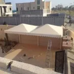 مظلات بلاستيك بي في سي Pvcهرميه حي حطين