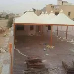 مظلات بلاستيك بي في سي Pvcهرميه حي حطين