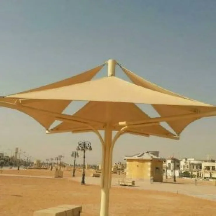 مظلات بلاستيك بي في سي Pvcهرميه حي حطين
