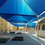 تركيب مظلات المساجد والمشاريع في حي العقيق بالرياض