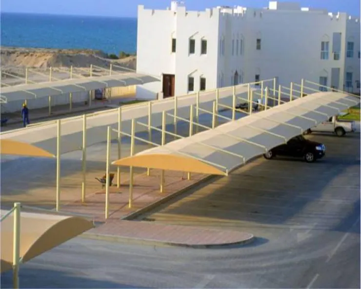 تركيب مظلات المساجد والمشاريع في حي العقيق بالرياض