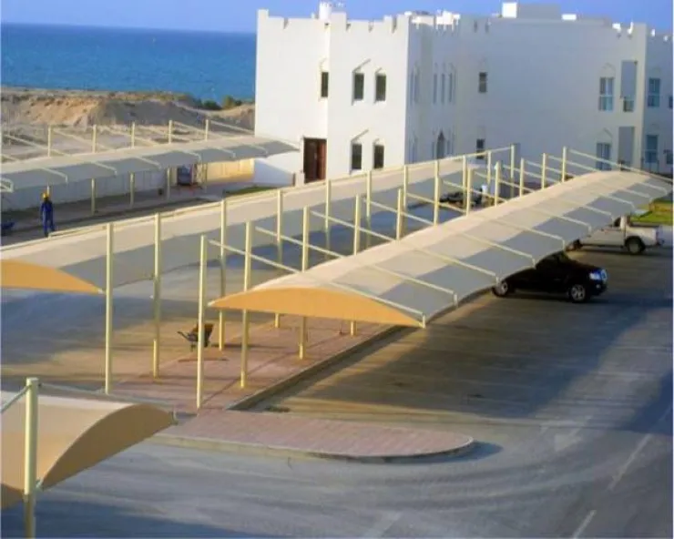 تركيب مظلات المساجد والمشاريع في حي العقيق بالرياض
