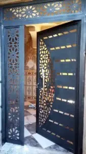 احدث تركيب بوابات حديد بالرياض حي العليا والدرعية