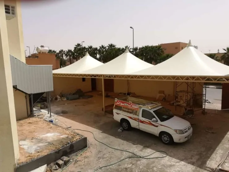 افضل تركيب مظلات هرمية حديثة لعام 2026حي الملك فهد