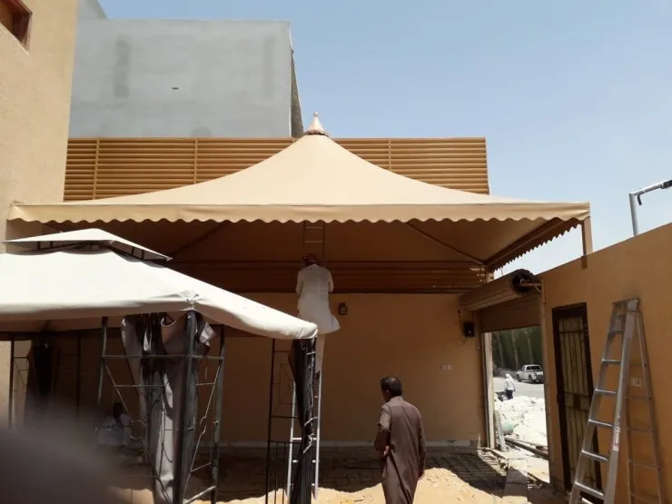 افضل تركيب مظلات هرمية حديثة لعام 2026حي الملك فهد