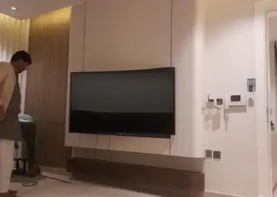 ديكورات شاشات خشبية بسيطة حي التخصصي بالرياض 