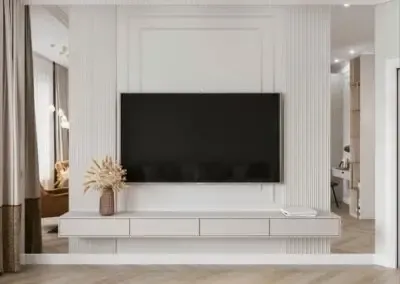 ديكورات شاشات خشبية بسيطة حي التخصصي بالرياض 