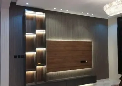 ديكورات شاشات خشبية بسيطة حي التخصصي بالرياض 
