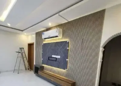 ديكورات شاشات خشبية بسيطة حي التخصصي بالرياض 