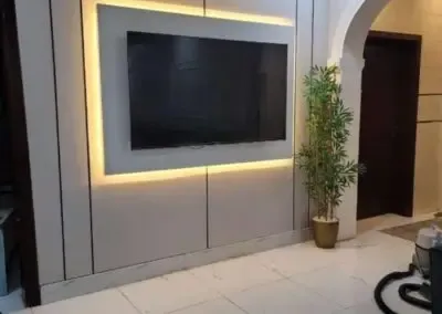 ديكورات شاشات خشبية بسيطة حي التخصصي بالرياض 