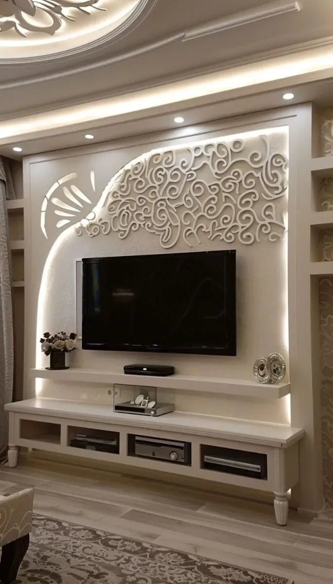 صورديكورات جبسية حديثة في حي العارض والملقا والنرجس 