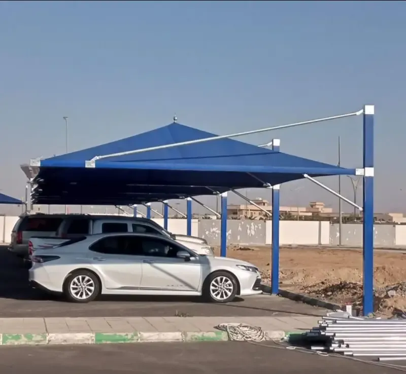 أنواع مظلات سيارات خارجية بحي العارض:لتركيب مظلات البوثلين 