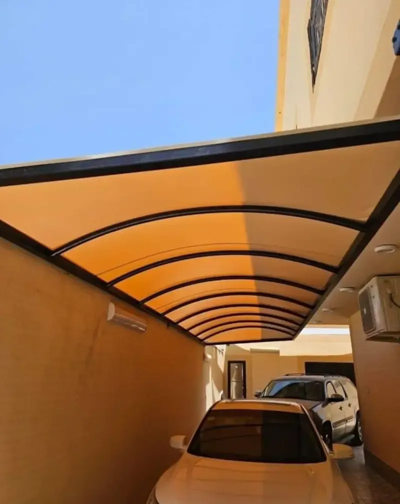 أنواع مظلات سيارات خارجية بحي العارض:لتركيب مظلات البوثلين 