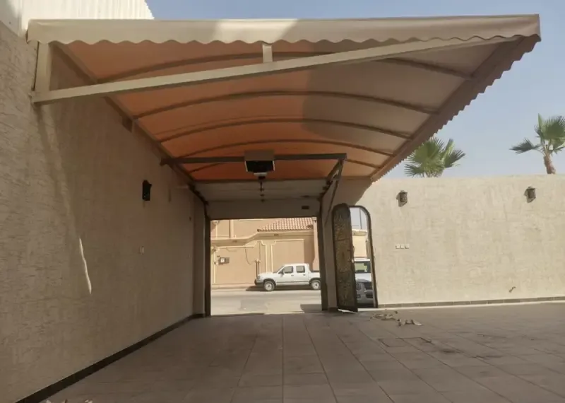 أنواع مظلات سيارات خارجية بحي العارض:لتركيب مظلات البوثلين 