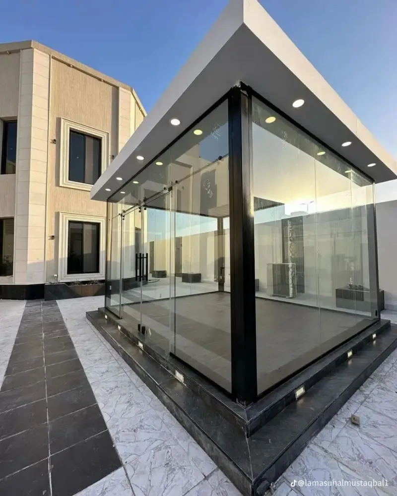 مجالس زجاجية وملاحق خارجيه فخمة بشمال الرياض:تصاميم عصرية 