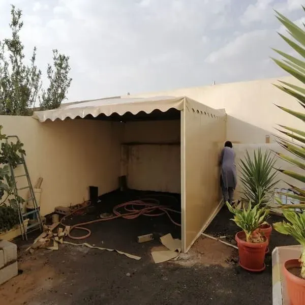 أفضل أنواع قماش مظلات خارجية ومظلات شراع في حي حطين والصحافة