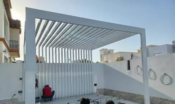 حدادتركيب برجولات حديد للأحواش حي الملقا:أفضل التصاميم