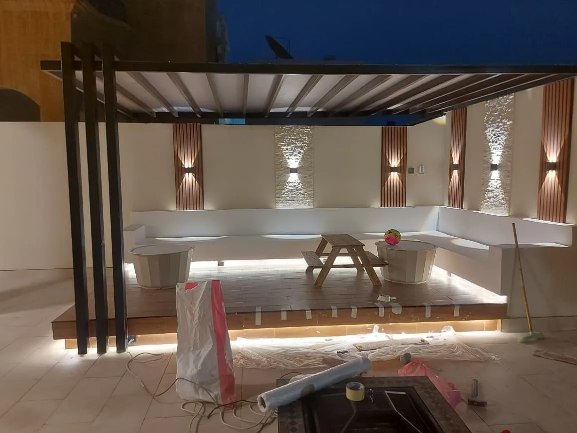 حدادتركيب برجولات حديد للأحواش حي الملقا:أفضل التصاميم